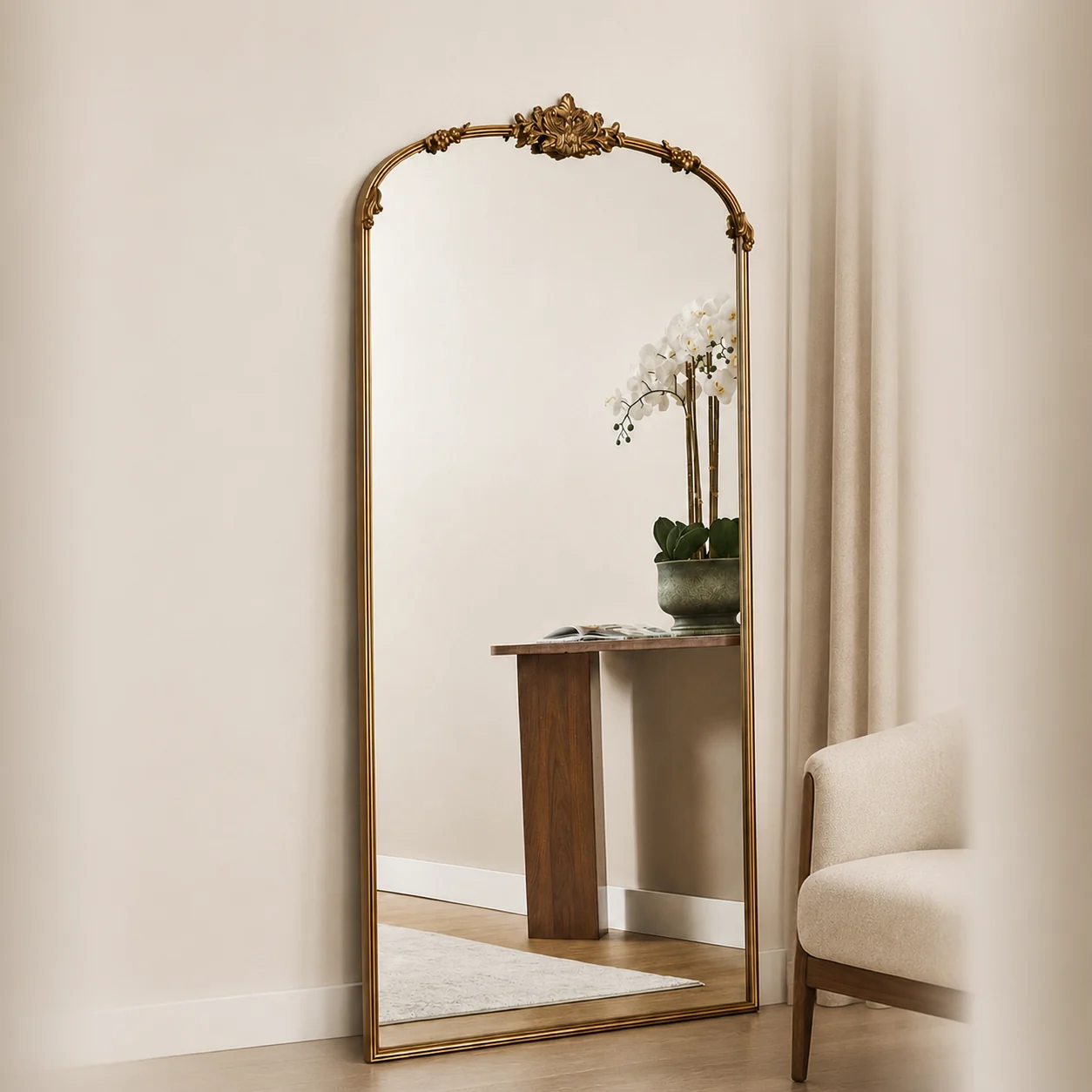 Carved and gold mirrors